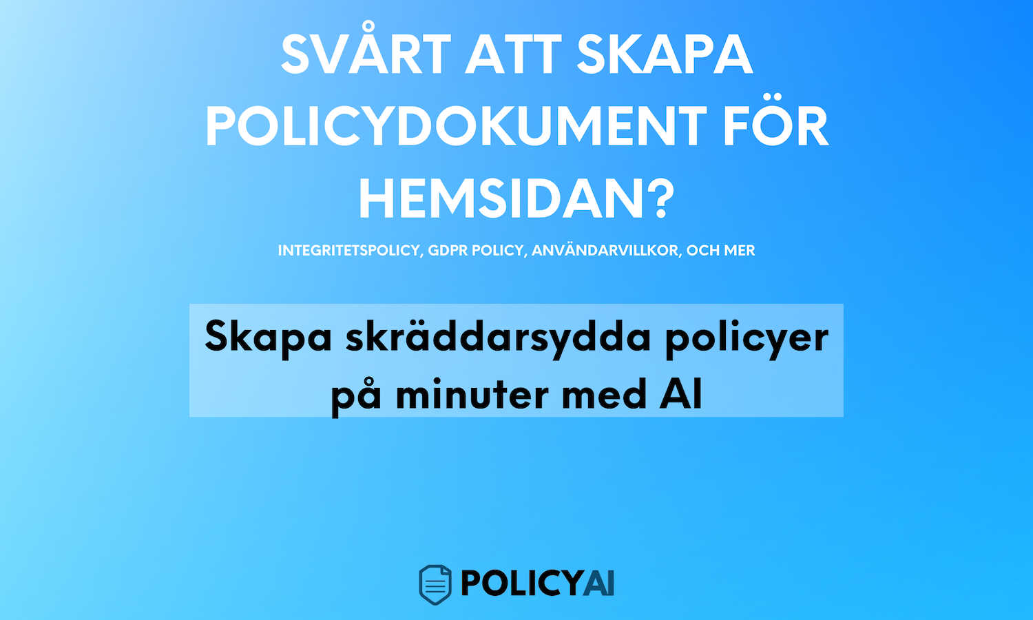 PolicyAI.se